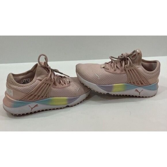 PUMA Girls' Pacer Future Rainbow Running Shoes PinK Pastel Big‎ Girls 6C - Picture 6 of 8